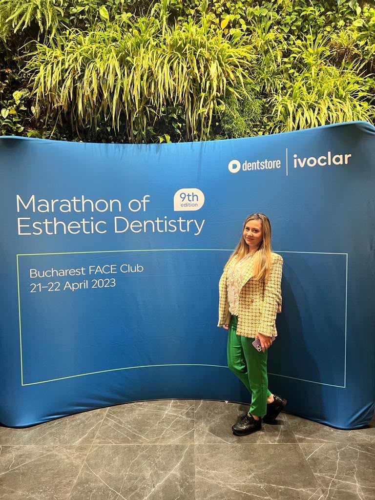 Dr. Laura Darawsha la Marathon of Esthetic Dentistry, București, 2023